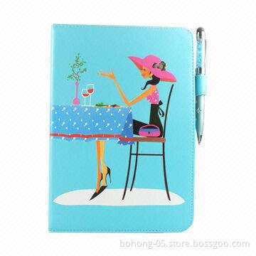 Case for iPad Mini, Made of PU, 8-inch General Model of Design of Belt Holster and Handwritten Pen